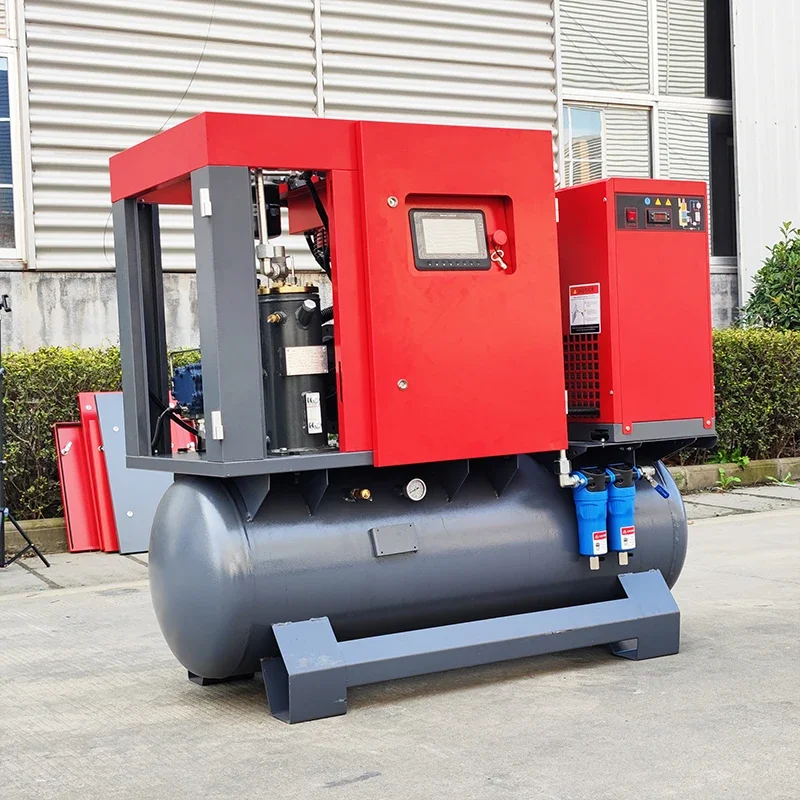 Per Sollant 7.5KW 11KW 15KW 18.5 compressore d'aria a risparmio energetico 4-in-1 compressore d'aria a vite tutto in uno compressore d'aria a velocità fissa