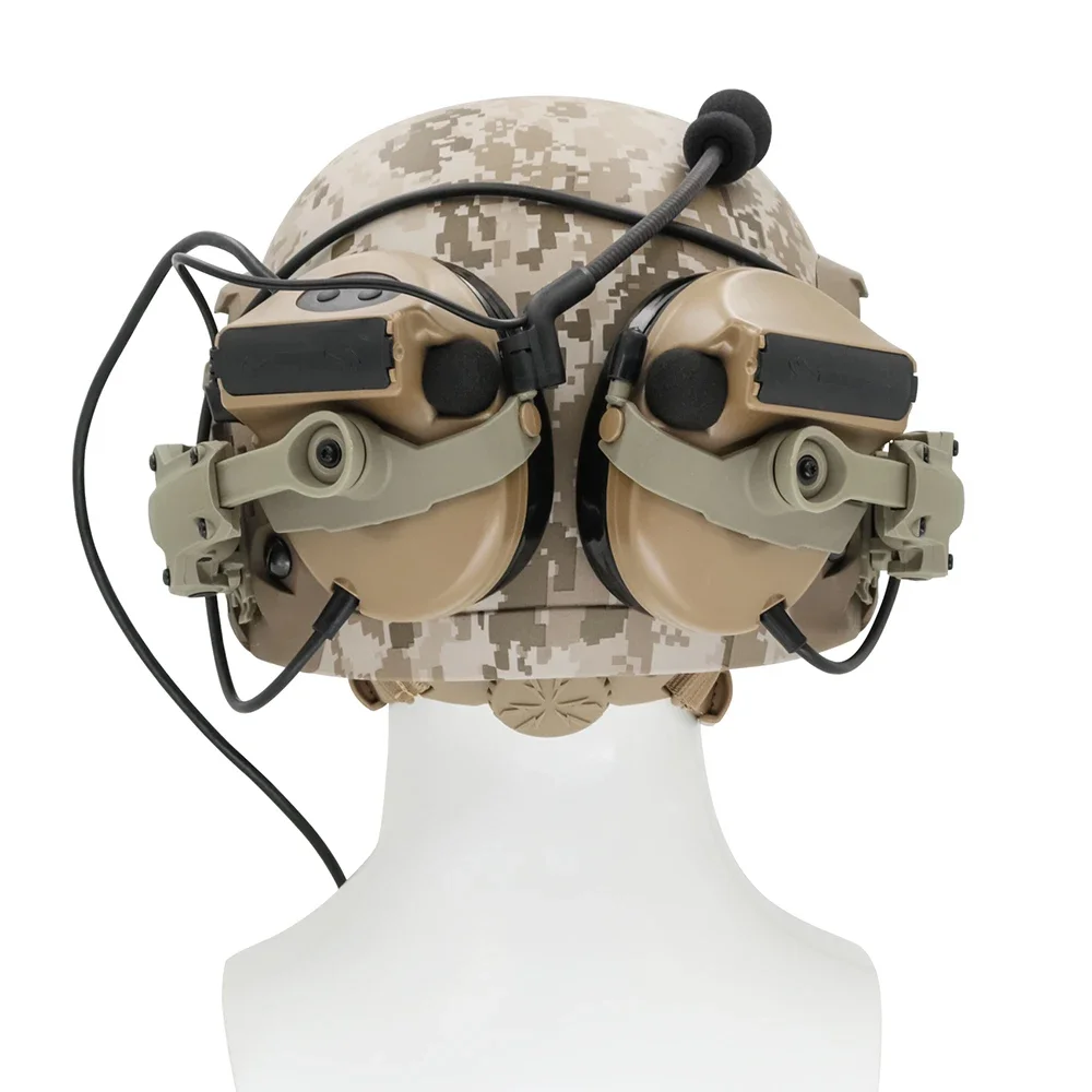 HEARING TACTICAL Tactical Helmet Ops Core ARC Rail Adapter for Tactical Headphone COMTAC II COMTAC III Shooting Headset DE
