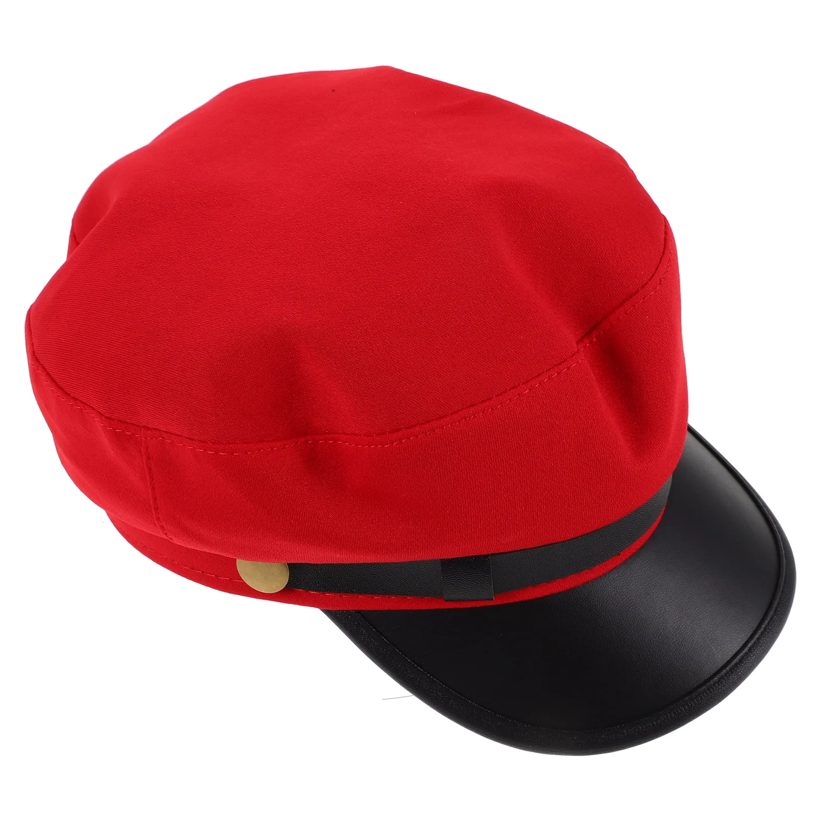 

Newsboy Cap For Women: Casual Beret Hat Sailor Captain Vintage Pu Flat Captain Hat For Taxi Driver Costumes Unisex Daily Wear