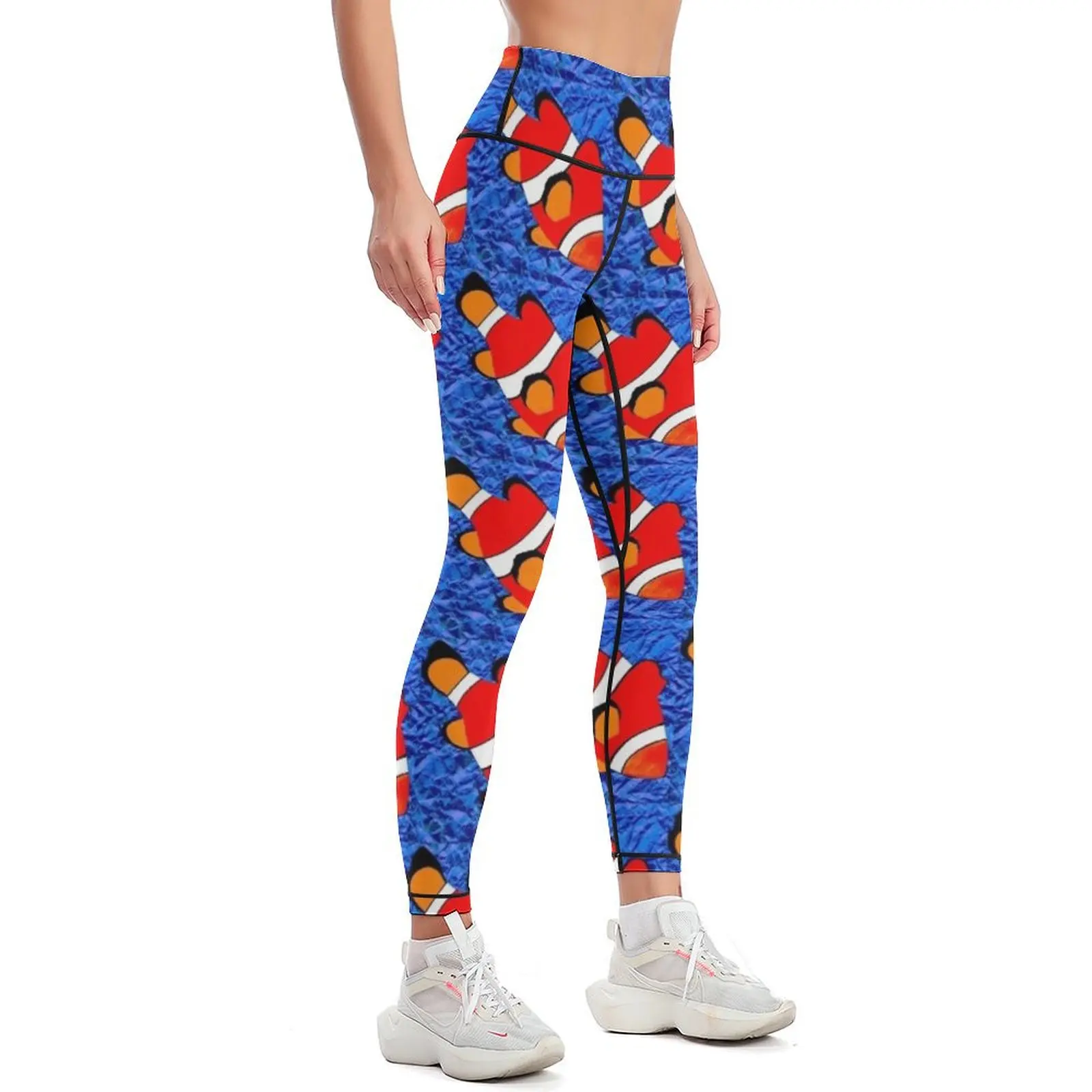 Hand Drawn Clown Fish Leggings sports for for physical sports woman gym legging pants raises butt Womens Leggings