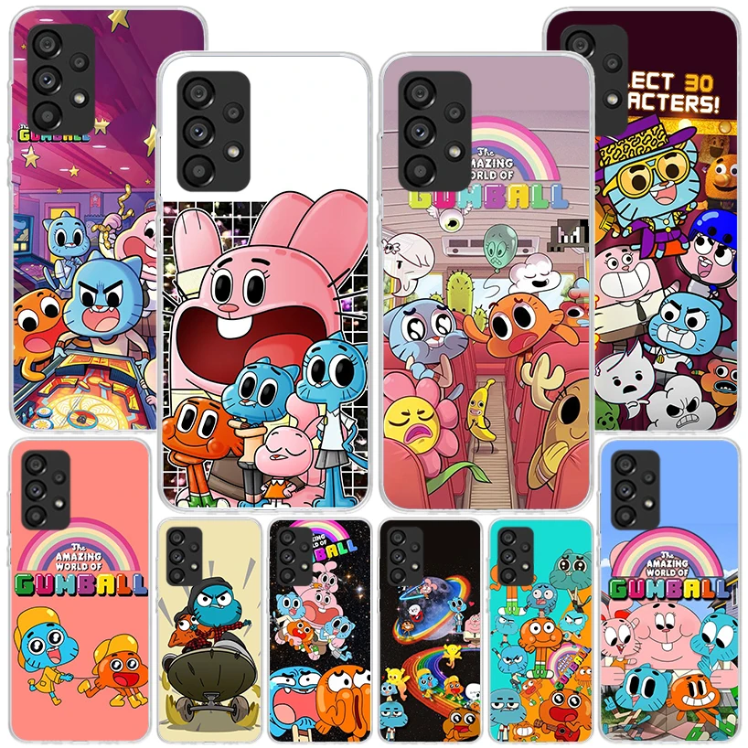 The Amazing World Gumball Phone Case For Samsung Galaxy A15 A14 A13 A12 A55 A54 A53 A52 A35 A34 A33 A32 A25 A24 A23 A22 A05S A04