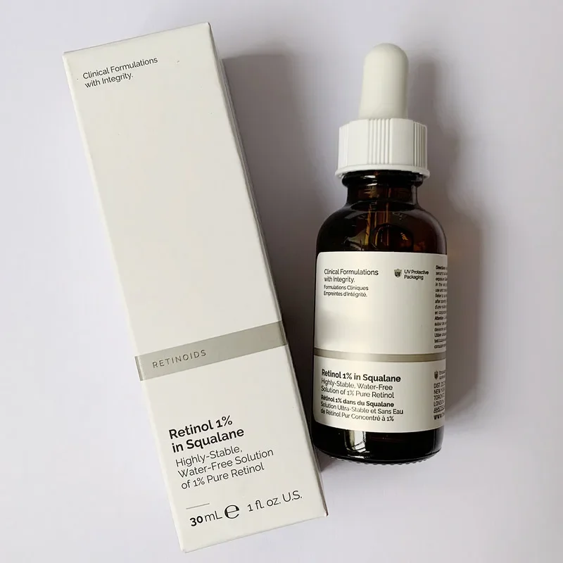 

Facial Essence Retinol 1% In Squalane 30ml Highly-Stable Water-Free Solution Anti-Aging Skin Care Essential Oil