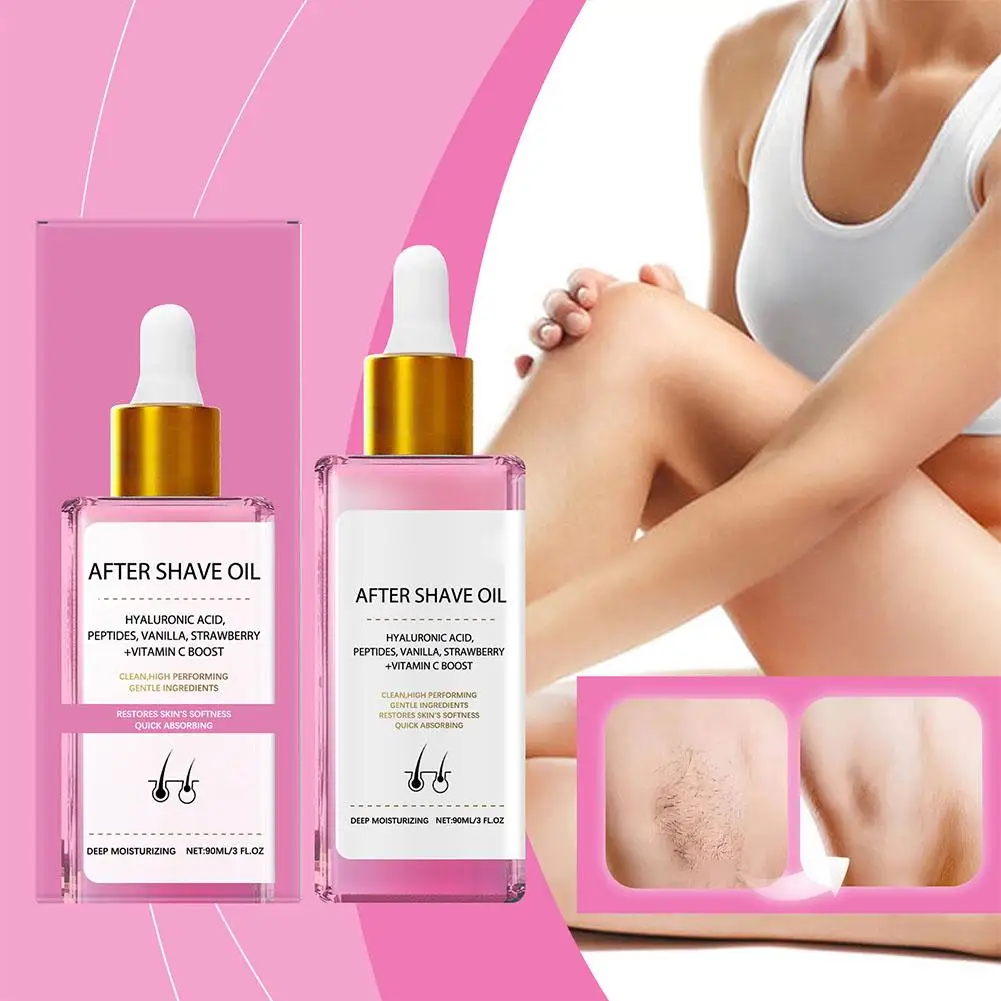 Strawberry Vanilla Aftershave Essential Oil Soothing Post-Shave Treatment Moisturizing Skin Promotes Smooth Hydrated Skin