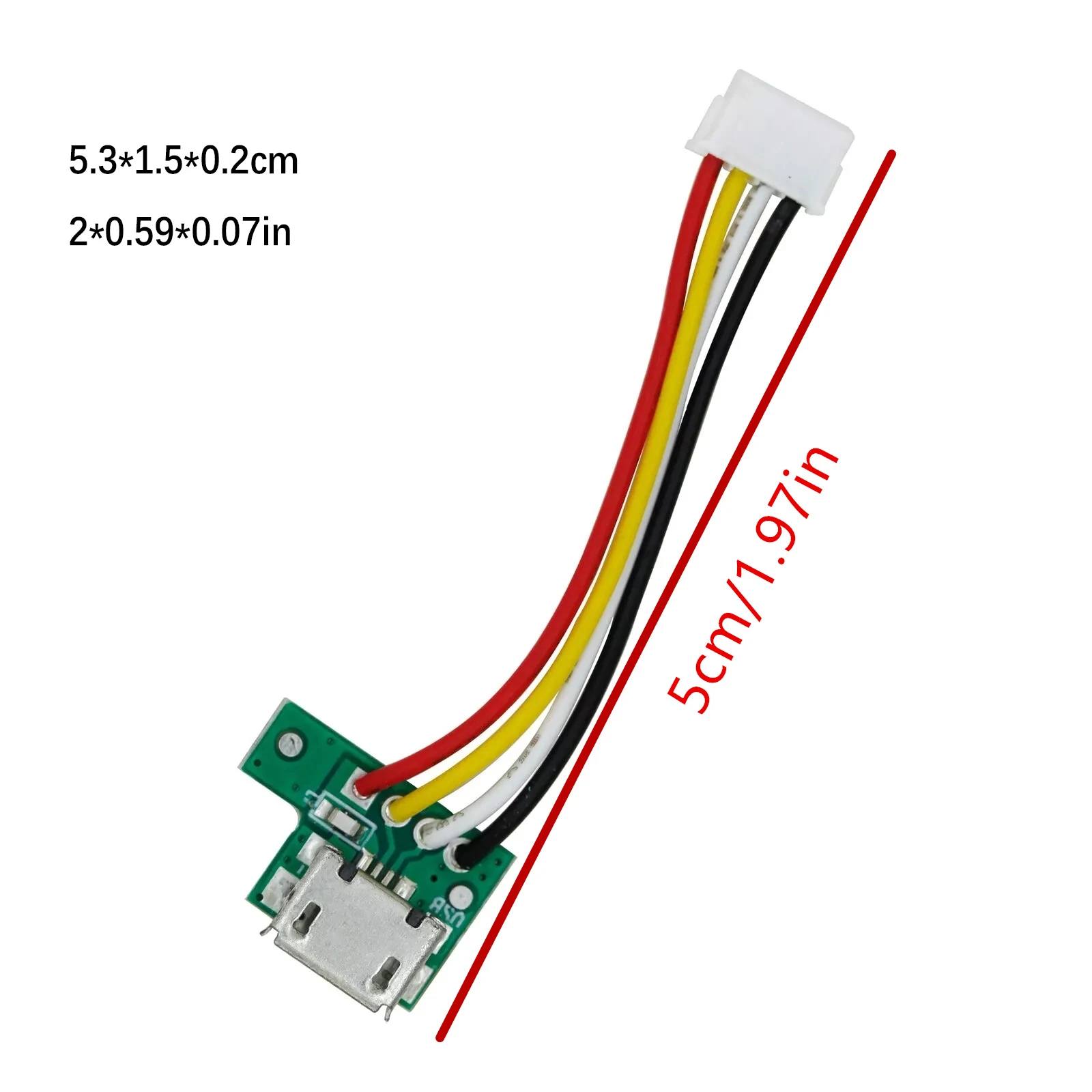 1 * conector Jack de alimentación de placa de puerto de carga Micro USB para reemplazo de piezas de reparación de altavoz JBL Flip 2