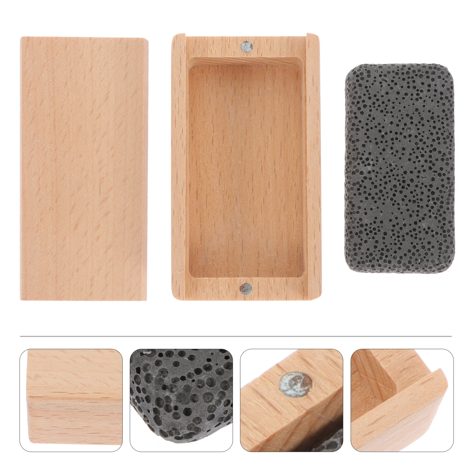 Aromatherapy Box Expansion Incense Car Diffusers Essential Oil Passive for Home Natural Wooden Beech