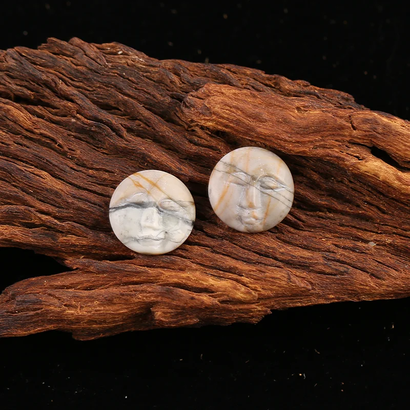 B&F Picasso Jasper   Earring Beads for Jewelry Making, Handmade Natural stones beads, Stones for jewelry Making Supplies