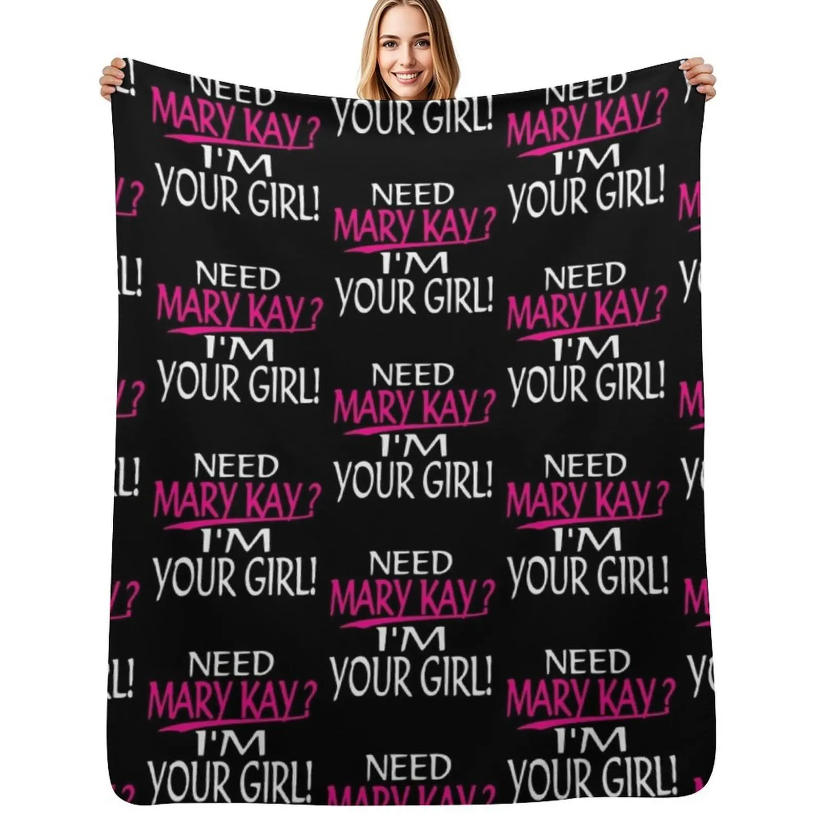 Need Mary Kay I'm Your Girl Mary Kay Throw Blanket Soft Comfort Blanket for Reading Watching TV