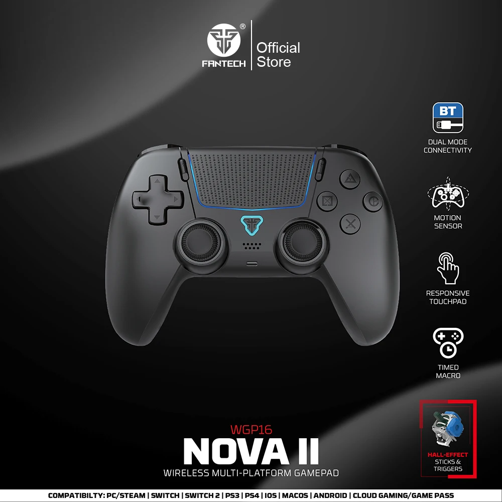 fantech-nova-ii-wgp16-controleur-sans-fil-joystick-hall-et-declencheur-d'effet-haut-parleur-integre-pour-manette-de-jeu-ps4-ns2-controleur-filaire