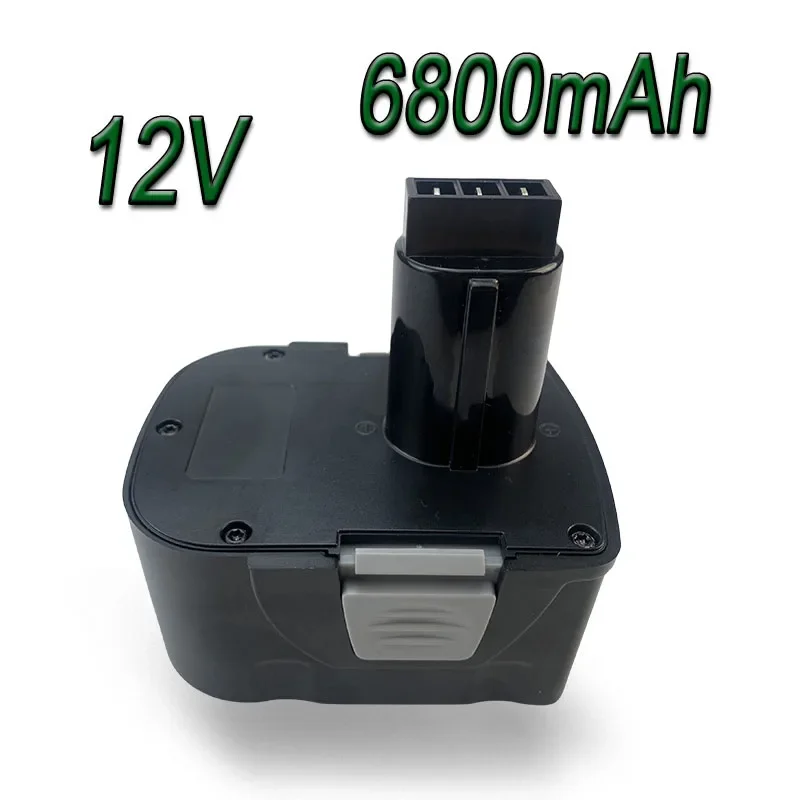 Bateria recarregável para chave de fenda, ferramenta elétrica, 12V, 6800mAh