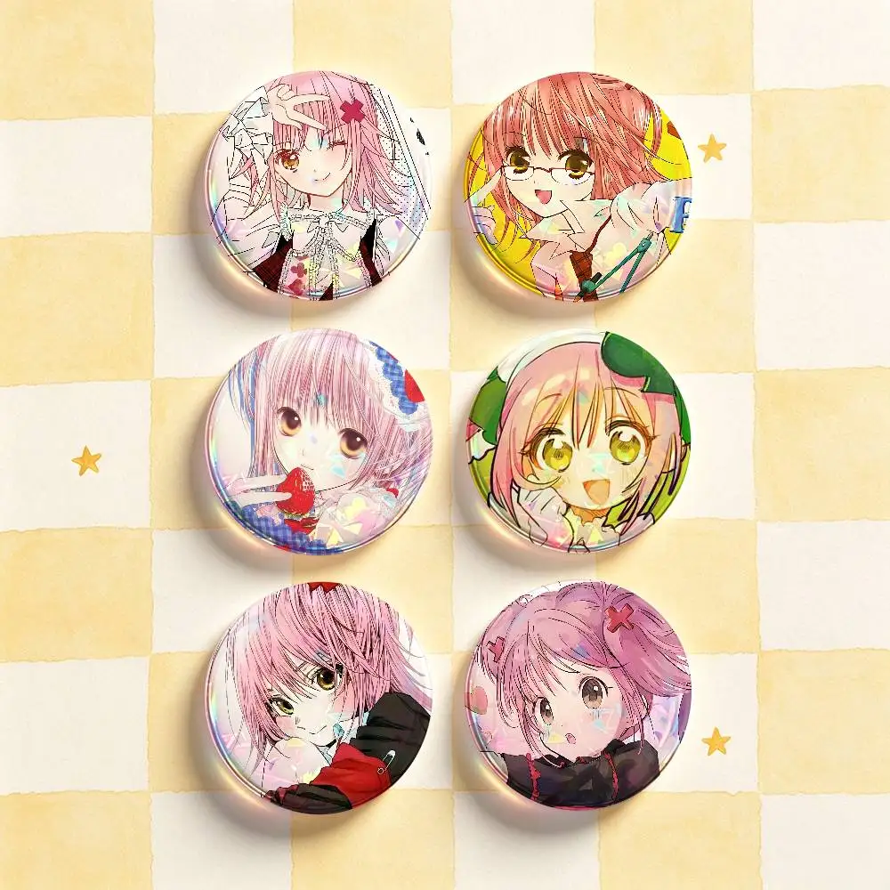 Amu H-Hinamori Badges 25 32 44 58 75 mm Round Customizable Wholesale Fan goods Self-made fan freebies