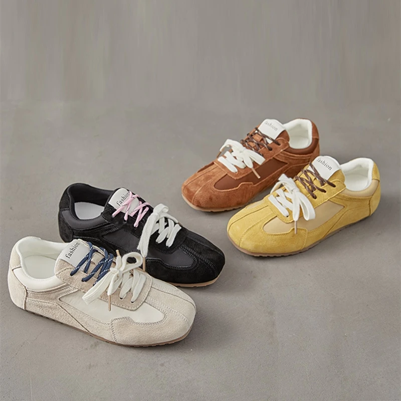 AIYUQI 2026 Women's Sneakers Leather 2026 New Spring Dexun Shoes Women's Retro Inner Elevated Casual Women's Forrest Gump Shoes