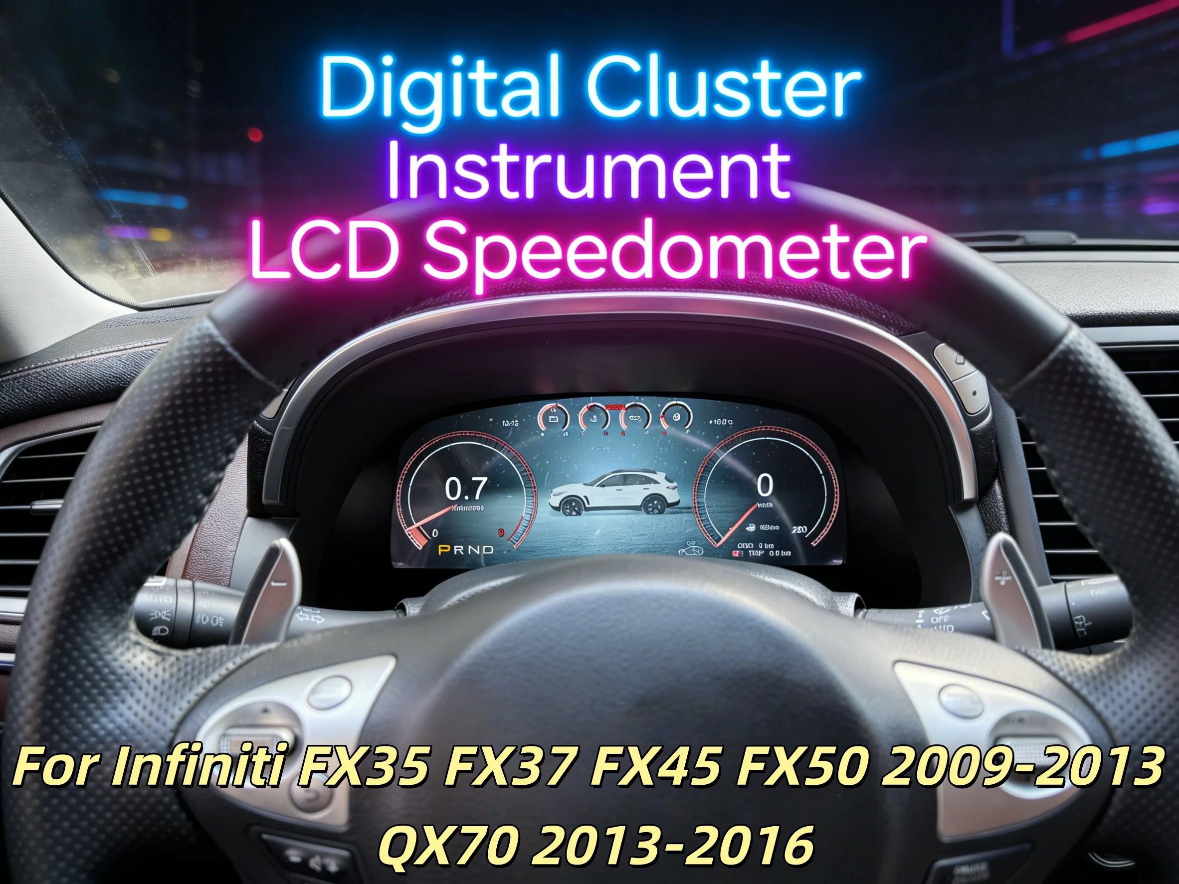 

Цифровая приборная панель (виртуальный кокпит) 12.3 дюйма для Infiniti FX35 FX37 FX45 FX50 2009-2013, QX70 2013-2016