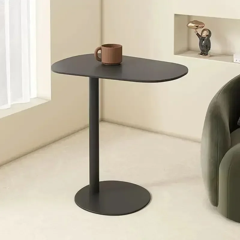 Iron Art Sofa Corner Table Modern Light Luxury Sofa Side Mesa Small Household Living Room Simple Tea Table Living Room Furniture