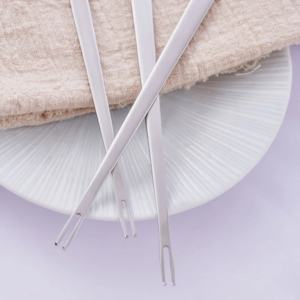 2Pcs Stainless Steel Crab Needle Set Dual Tip Seafood Tool Ideal for Crab Lobster Shellfish Oysters Home Party Banquet