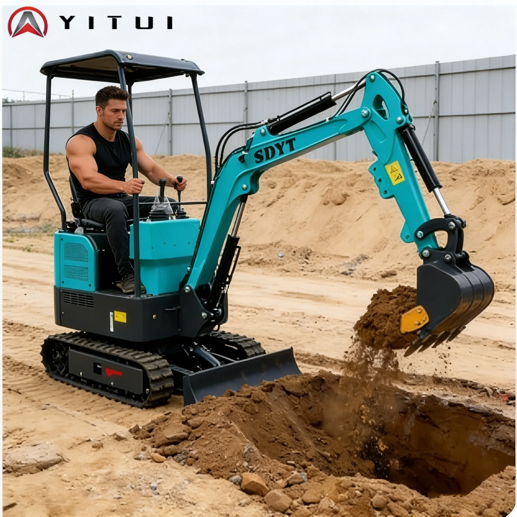 

2026 Customized 1.2t Mini Excavator Meets Epa/Euro Standards Residential Renovation Low Emission Mini Digger Kubota Engine