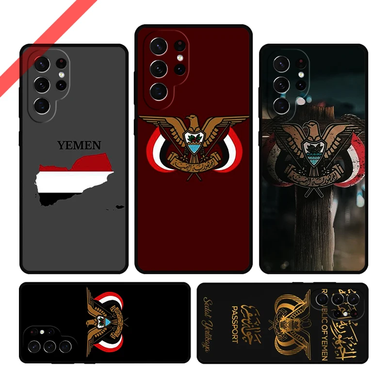 Yemen Flag Phone Case For Samsung Galaxy S20 FE S21 S10 S23 Plus S24 S22 Ultra Coque Note20 Note10 S9 S8 Cover Capa