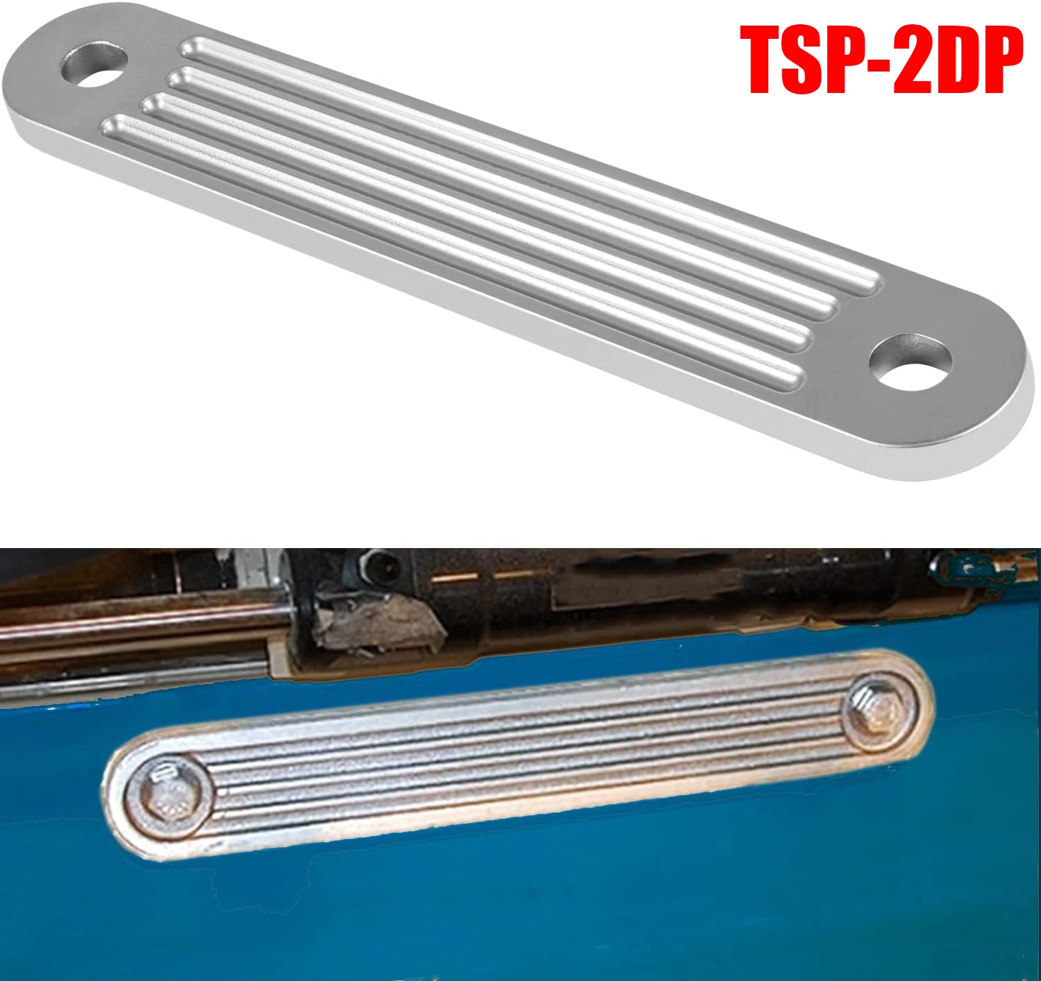 TM TSP-2DP Marine Transom Support Plate Fits Top Bolt Pattern of Outboard, 12