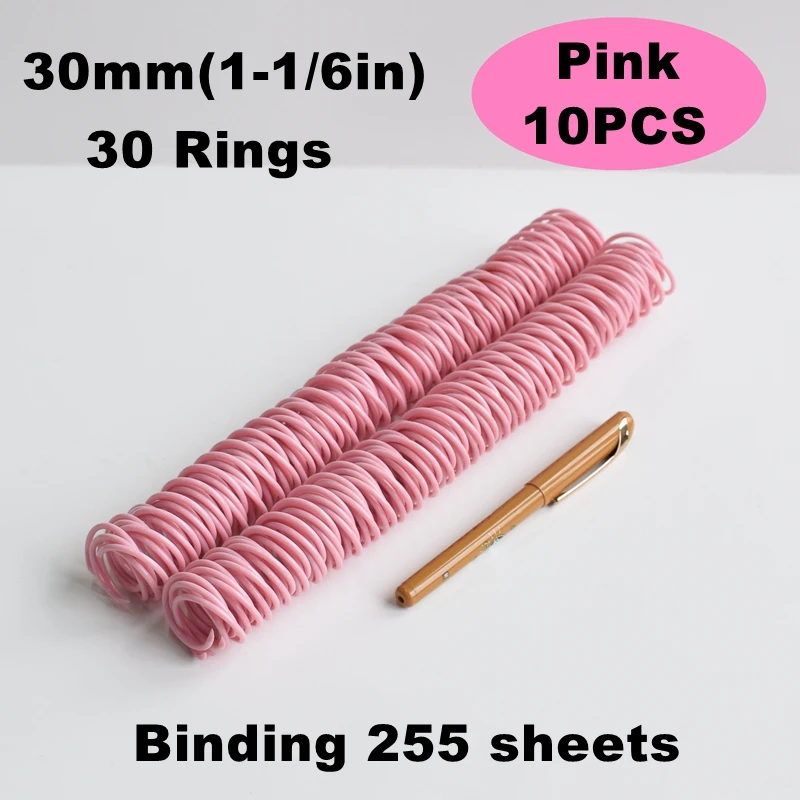 5/10PCS High Capacity Plastic Spiral Binding Coils, DIY Book Rings