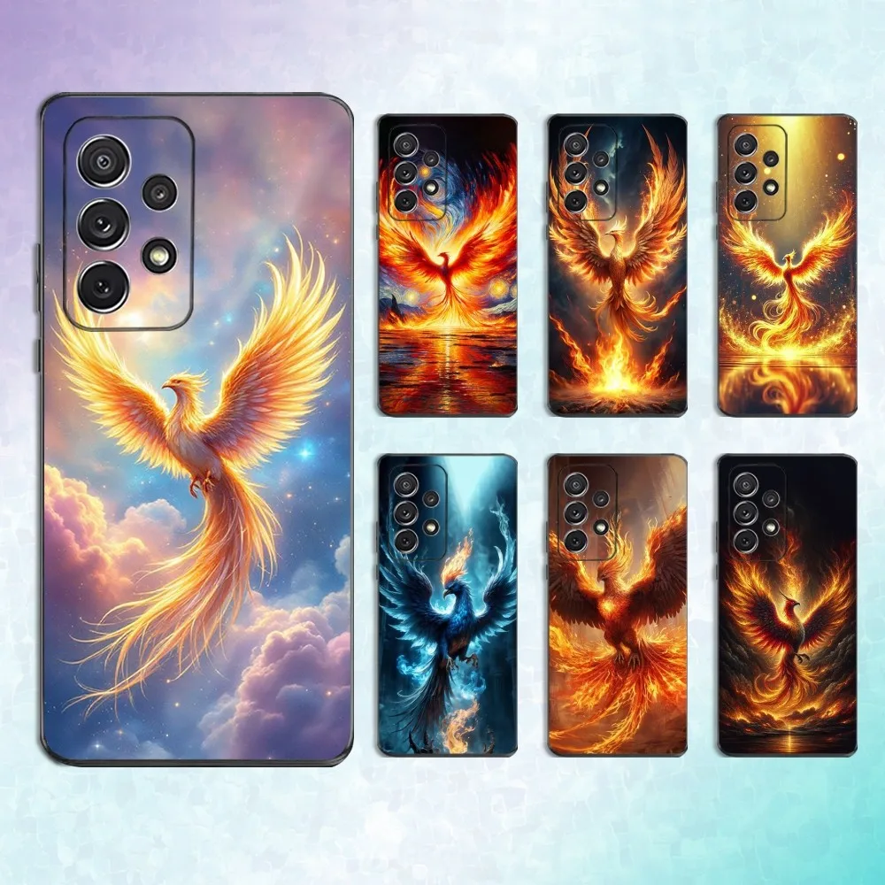 

Myth Art Phoenix Phone Case For Samsung S25,S24,S23,S22,S21,S20,S10,Ultra,Plus,Lite,FE,Soft Silicone Black Cover