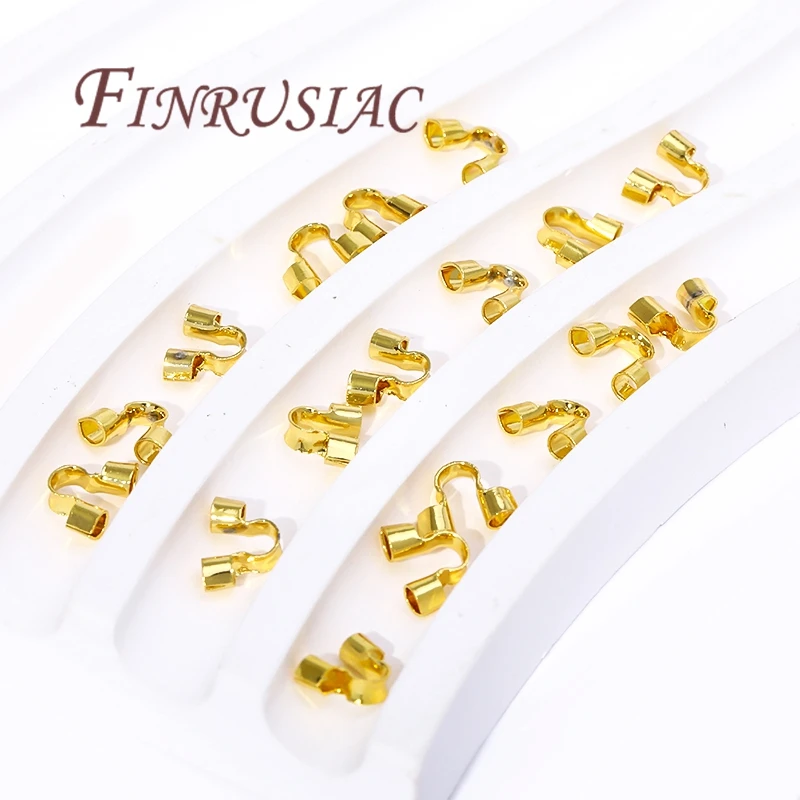 14K Gold Plated Wire Protectors Wire Guard Guardian Protectors Loops U Shape Accessories,Clasps Connectors For Jewelry Making