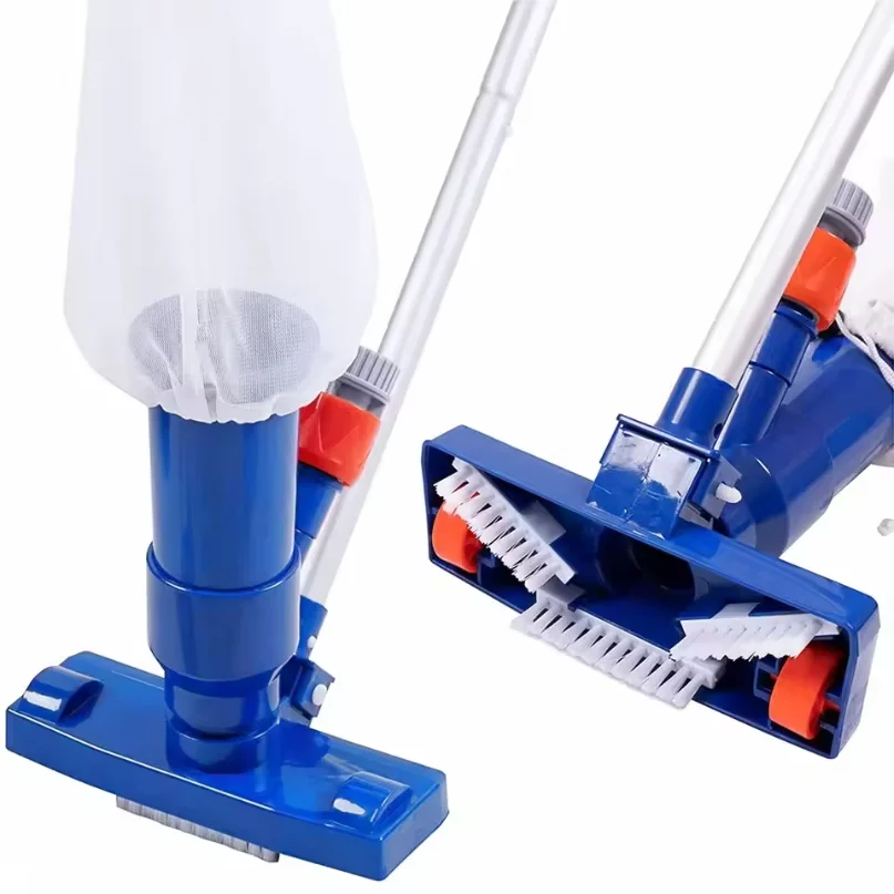 Pool Underwater Jet Vacuum Cleaner with Brush Pool Spa Hot Spring Cleaning Accessory