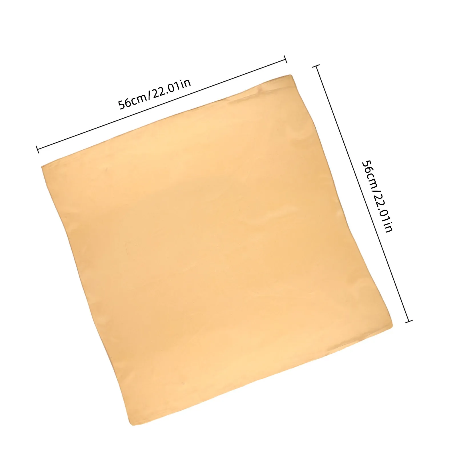 Silk Scarf for Women Solid Color Elegant Square Wrap Fashion Accessory Gift for Her 22x22 Inch Golden view 4