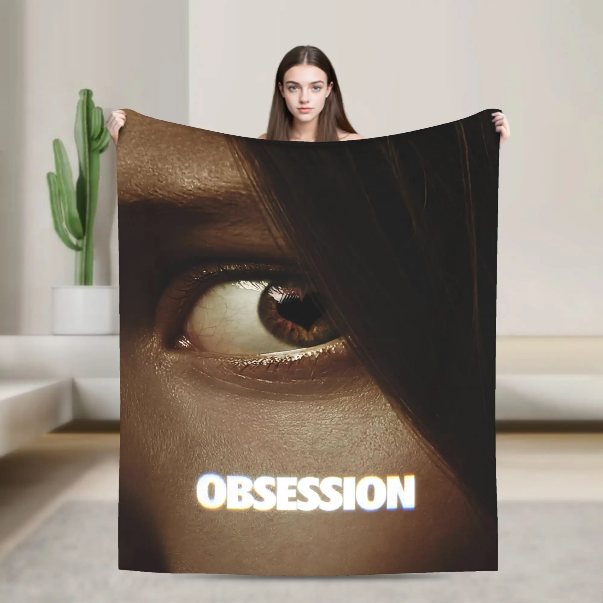 Super Soft Obsession 2026 Horror Movie  Throw Blanket Premium Fleece Flannel Lightweight  Bed Blanket Super Cozy Blankets