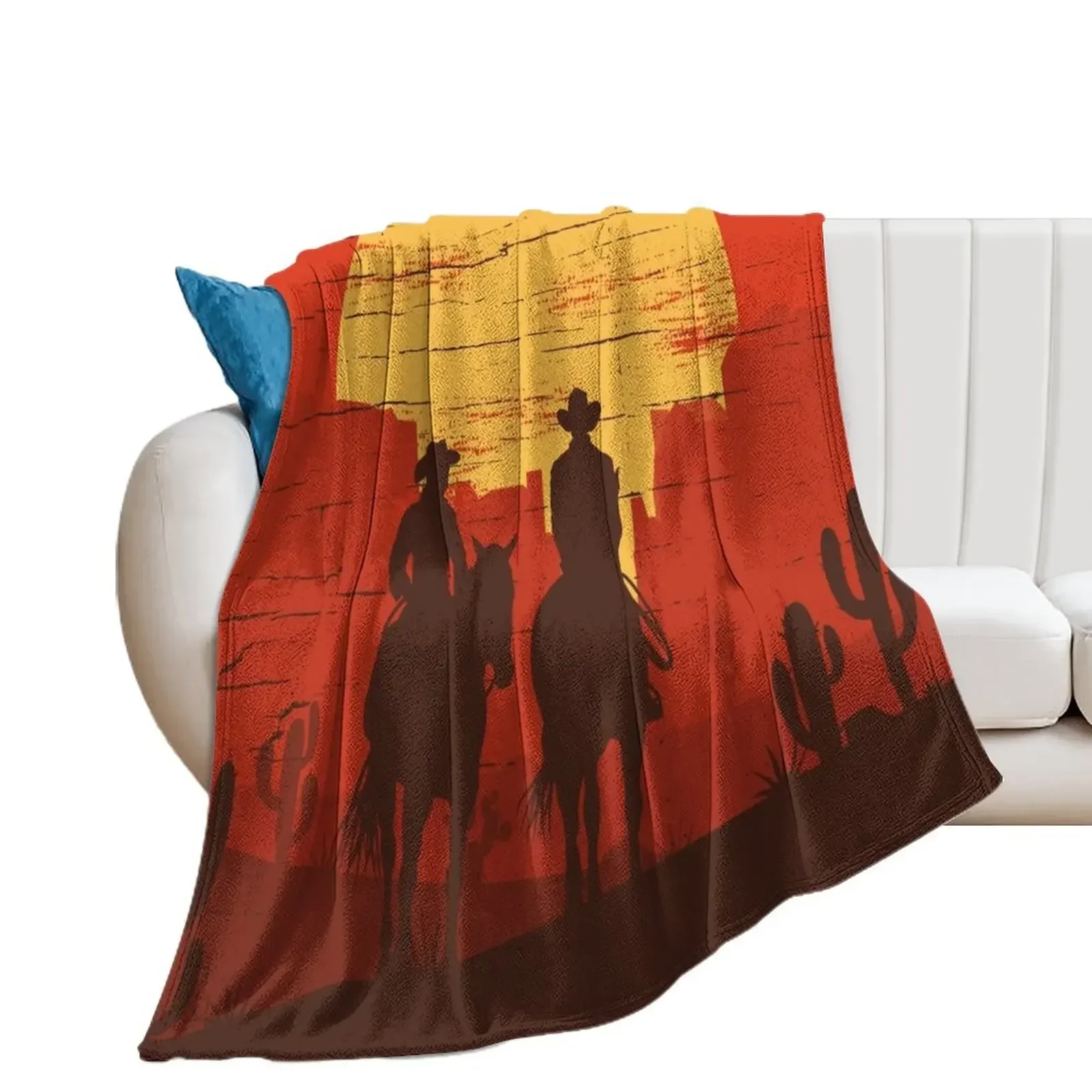 

Cowboys of the Wild West - Journey Throw Blanket Hairy Multi-Purpose Thermal Blankets