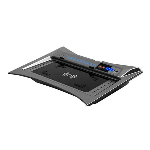 Carregador sem fio do telefone do carro para Nissan X-Trail, adaptador rápido do painel de carregamento, Rogue 2014-2020, Qashqai 2016-2017, 15W