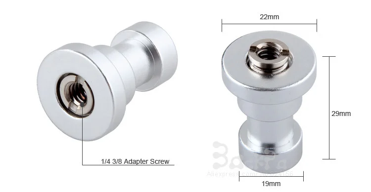 Sekrup adaptor dudukan Tripod 1/4 3/8 sekrup ke lampu kilat, sekrup braket dudukan foto Studio, aksesori lampu fotografi