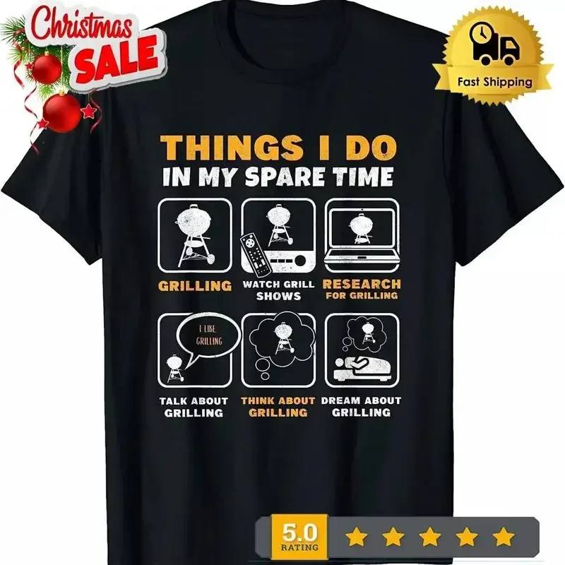 NEW LIMITED Mens Grilling s Funny BBQ Grill Grillmaster T Shirt