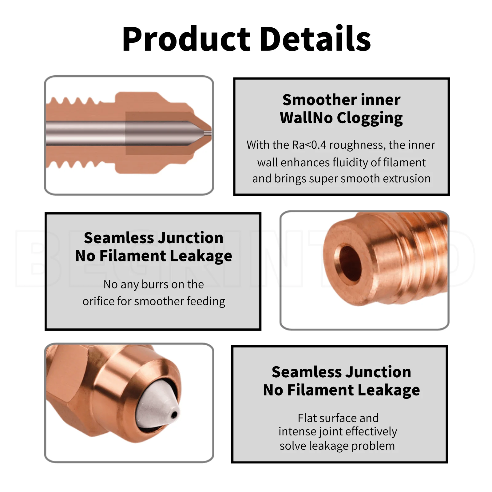 Bimetallic Nozzle For Elegoo Centauri Carbon Hotend Chromium Zirconium Copper Bi-metal Nozzles Fit ELEGOO Centauri Heat end Kit