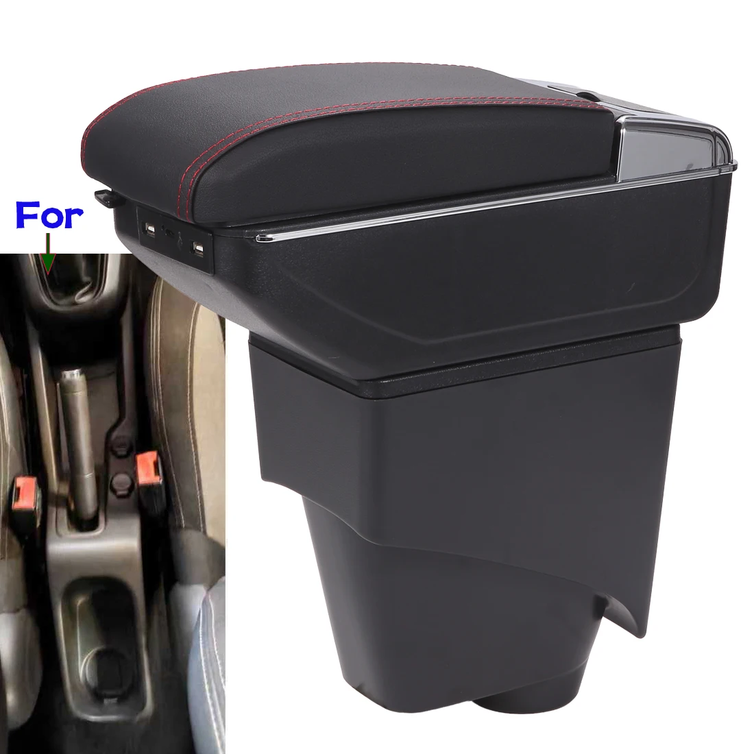 For Citroen C3 Armrest Box for Citroen C3 C4 2014 Car Armrest Box Central Storage Box Interior Dedicated Arm Support Auto Parts
