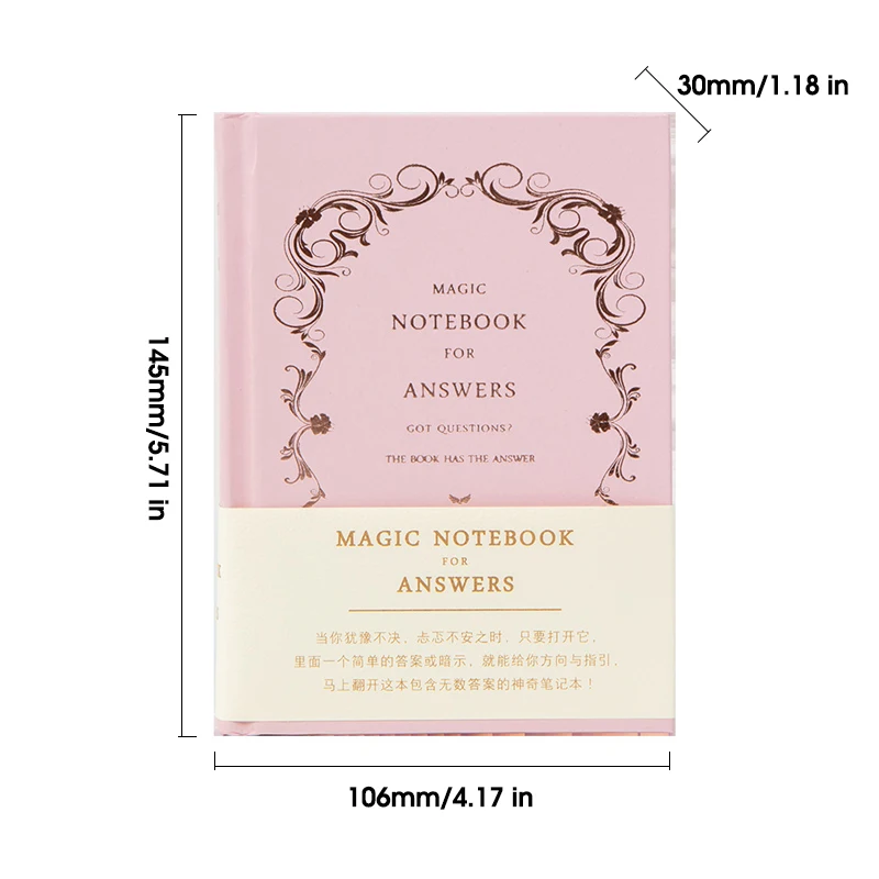 Magic Notebook,288pages Simplicity Blank,Retro Originality The Book Of Answers,Daily Plan To Do List Office&Meeting Supplies