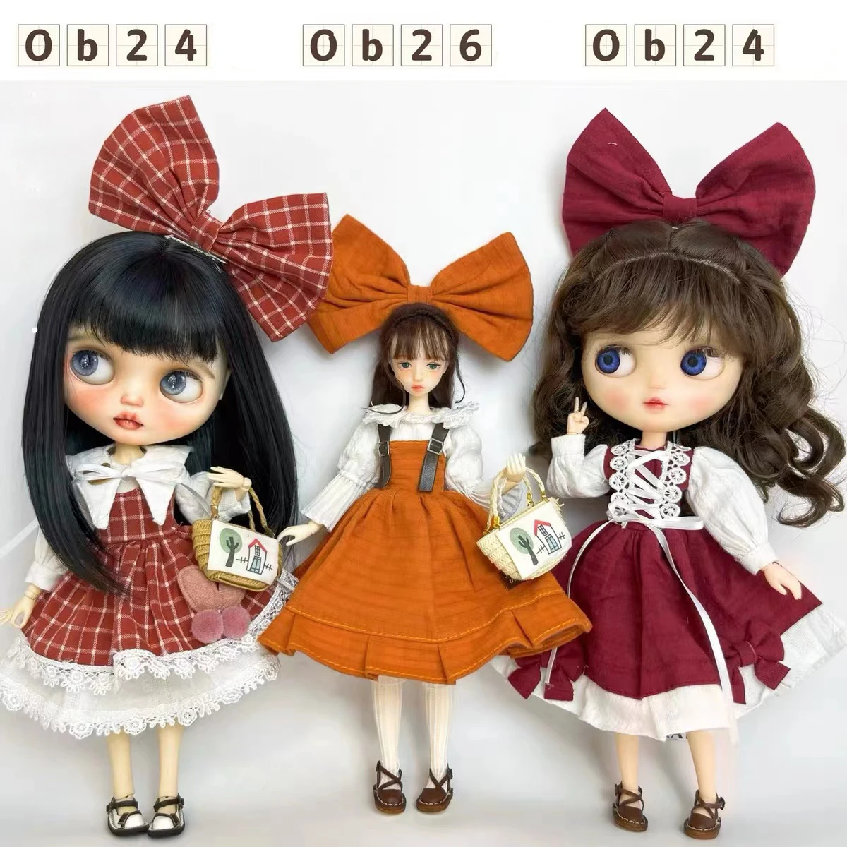 

OB24 OB26 Doll Clothes 1/6 Doll Dress Fit For Blythe Barbies 30CM Doll DIY Fashion Toys Accessories Dress Up Doll For Girl Gift