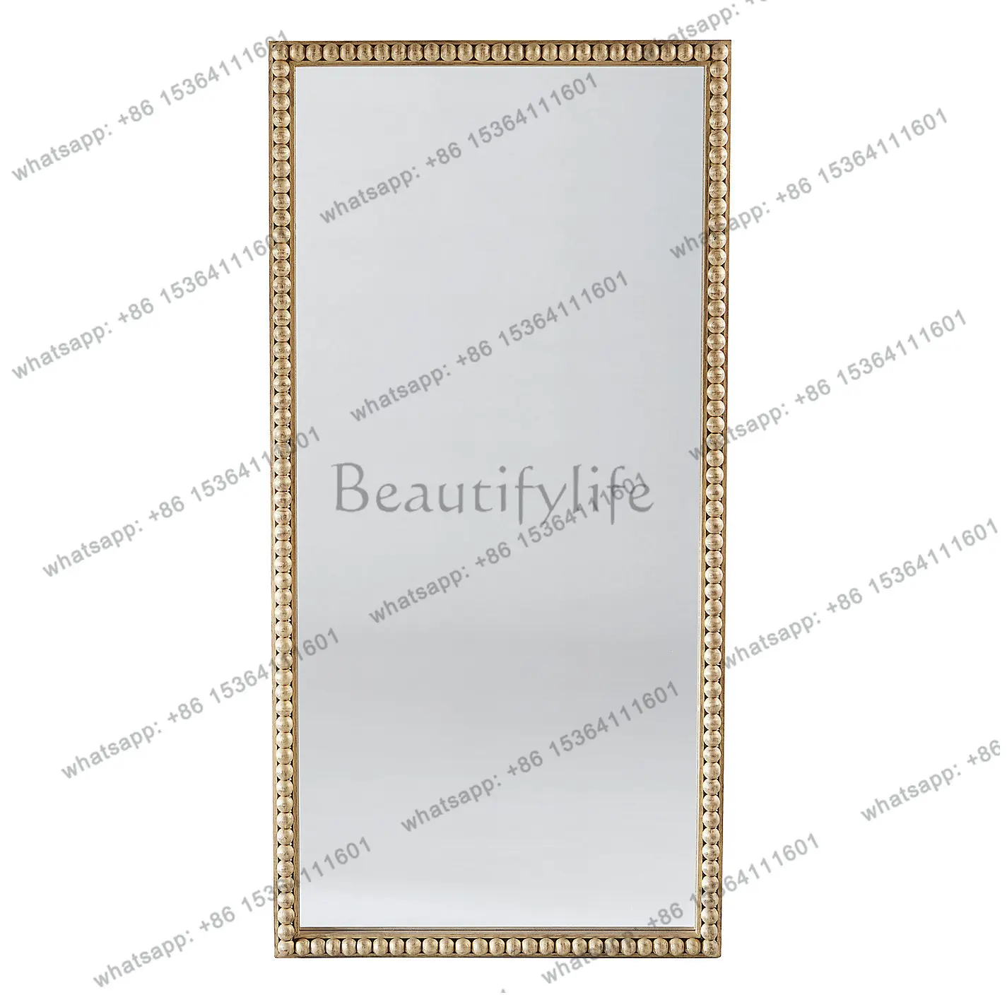 

French rectangular light luxury floor mirror simple high-end full-length mirror household