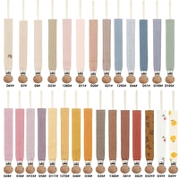 Infant Dummy Pacifier Clips Soft Cotton Soother Holder Nursing Teether Dummy Clip Nipple Holder Baby Pacifier Chain