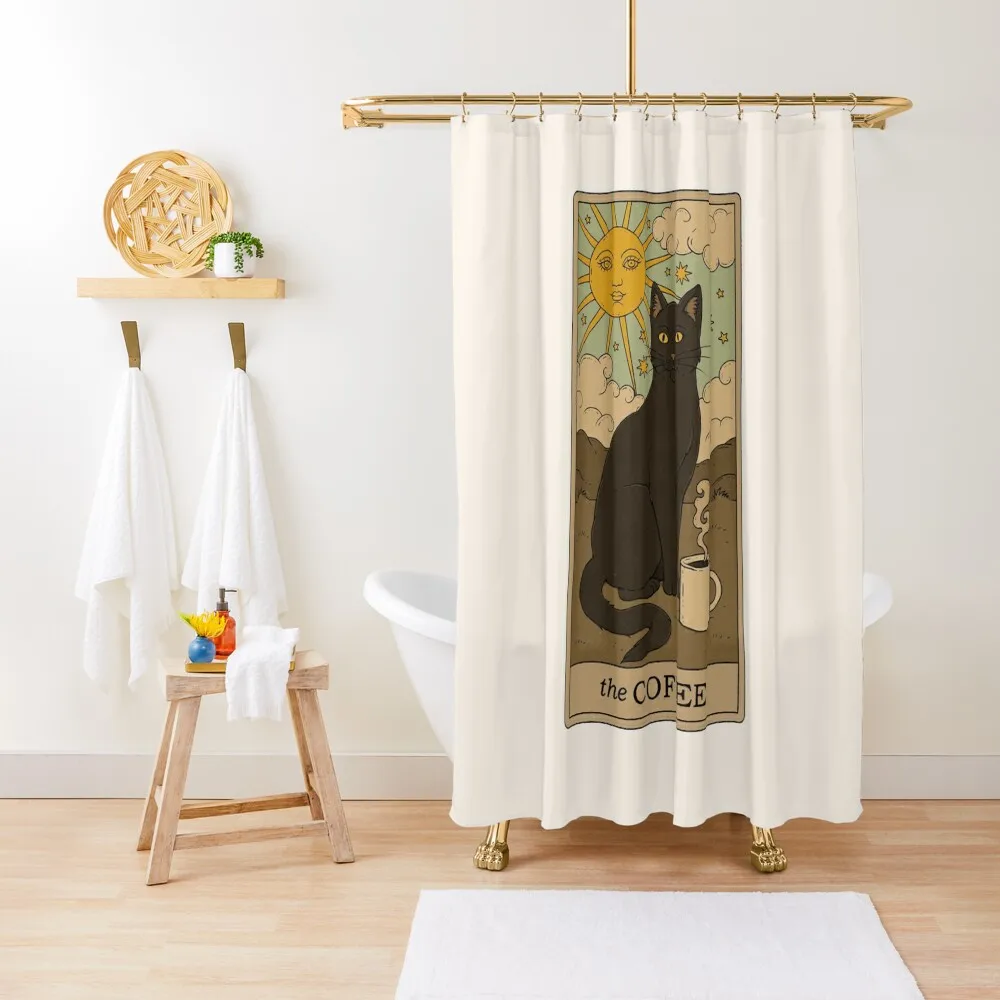 

The Coffee Shower Curtain Cover Bathroom Showers Waterproof Bath And Anti-Mold Curtain