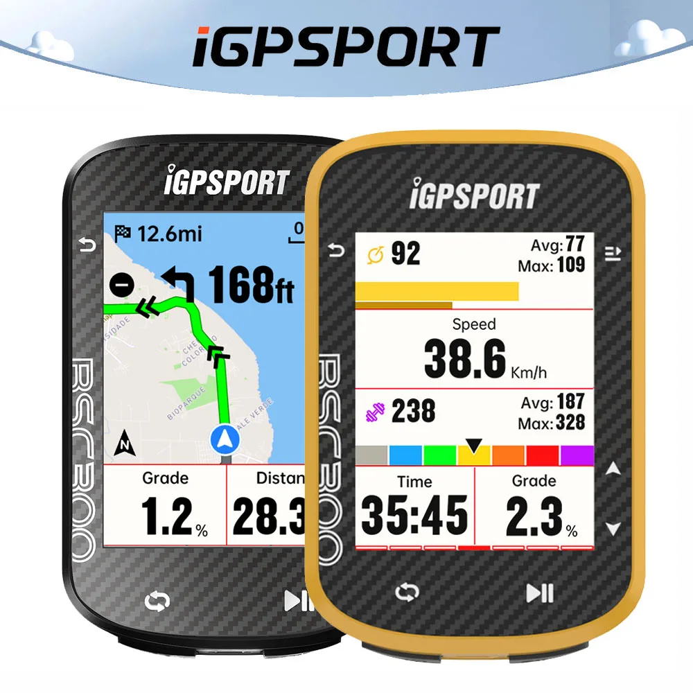 

iGPSPORT BSC300 Bike Computer Cycling Wireless Speedometer ANT+ Cadence Speed Sensor Map Navigation GPS Cycling Computer