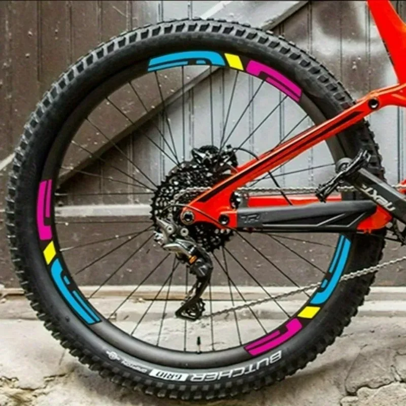15 Pieces/Sheet, Riding Stickers for Motorcycles and Bike Wheelsets - Durable Vinyl Stickers, Perfect as Mountain Bike and Road