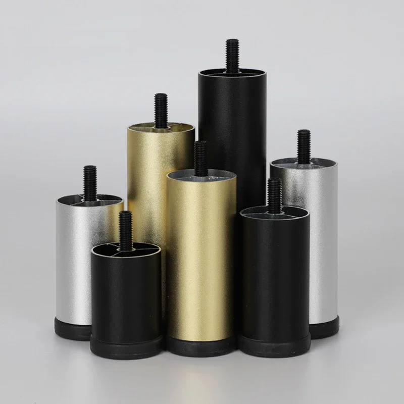 Gambe per mobili regolabili da 4 pezzi Gambe da tavolo in lega di alluminio M8 per mobile TV, guardaroba, piedini per lavatrice per frigorifero rialzati