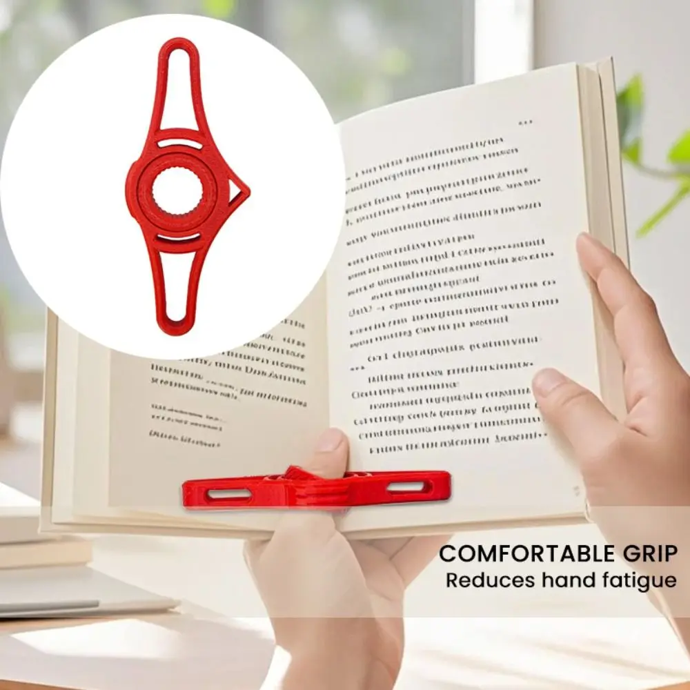 Penanda Buku Plastik Baru, Penyangga Jari, Penanda Halaman, Panduan Membaca, Pembuka Buku, Cincin Penanda Buku yang Praktis, untuk Siswa