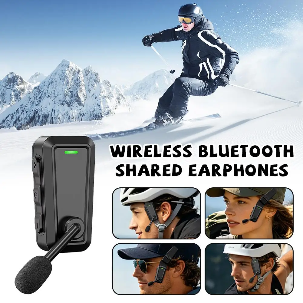 1/2PCS C10 Bluetooth Helmet Intercom Headset Outdoor Cycling Bike Wireless Bt Music Sharing Earphones