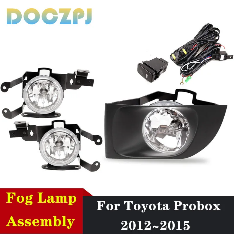 1Set Car Front Driving Fog Lamp Foglight Assembly For Toyota PROBOX 2012 2013 2014 2015 With Switch Upgrade Kit