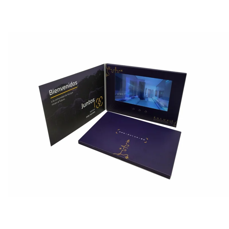 

custom.2.4''/4.5''/5''/"/10.1''Video Brochure Booklet invitation lcd video greeting card for advertisement education