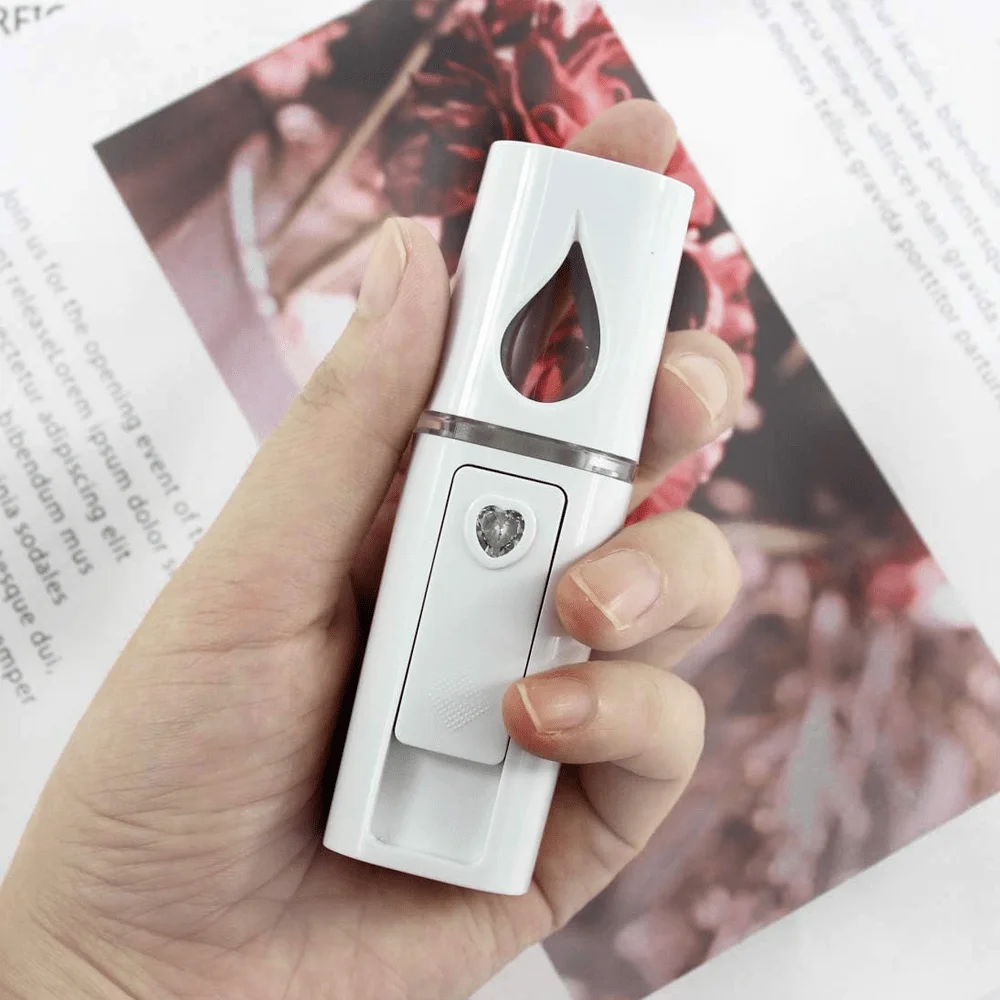 Пластиковый USB перезаряжаемый нано-увлажнитель для лица Mister, портативный ручной мини-увлажнитель с визуальным резервуаром для воды, персональное лицо в нескольких комнате