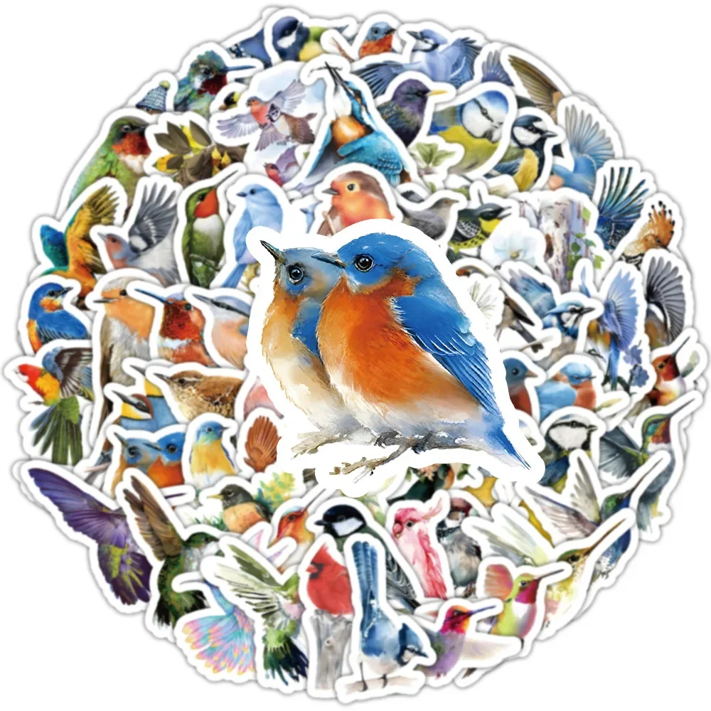 10/30/50 pieces cartoon colorful bird flying dragon sticker flying animal graffiti suitcase car guitar toy decoration wholesale