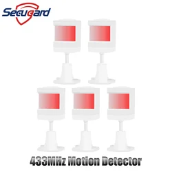 Detector de movimiento PIR inalámbrico, Detector infrarrojo para sistema de alarma de seguridad inteligente para el hogar, 433MHz, venta al por mayor