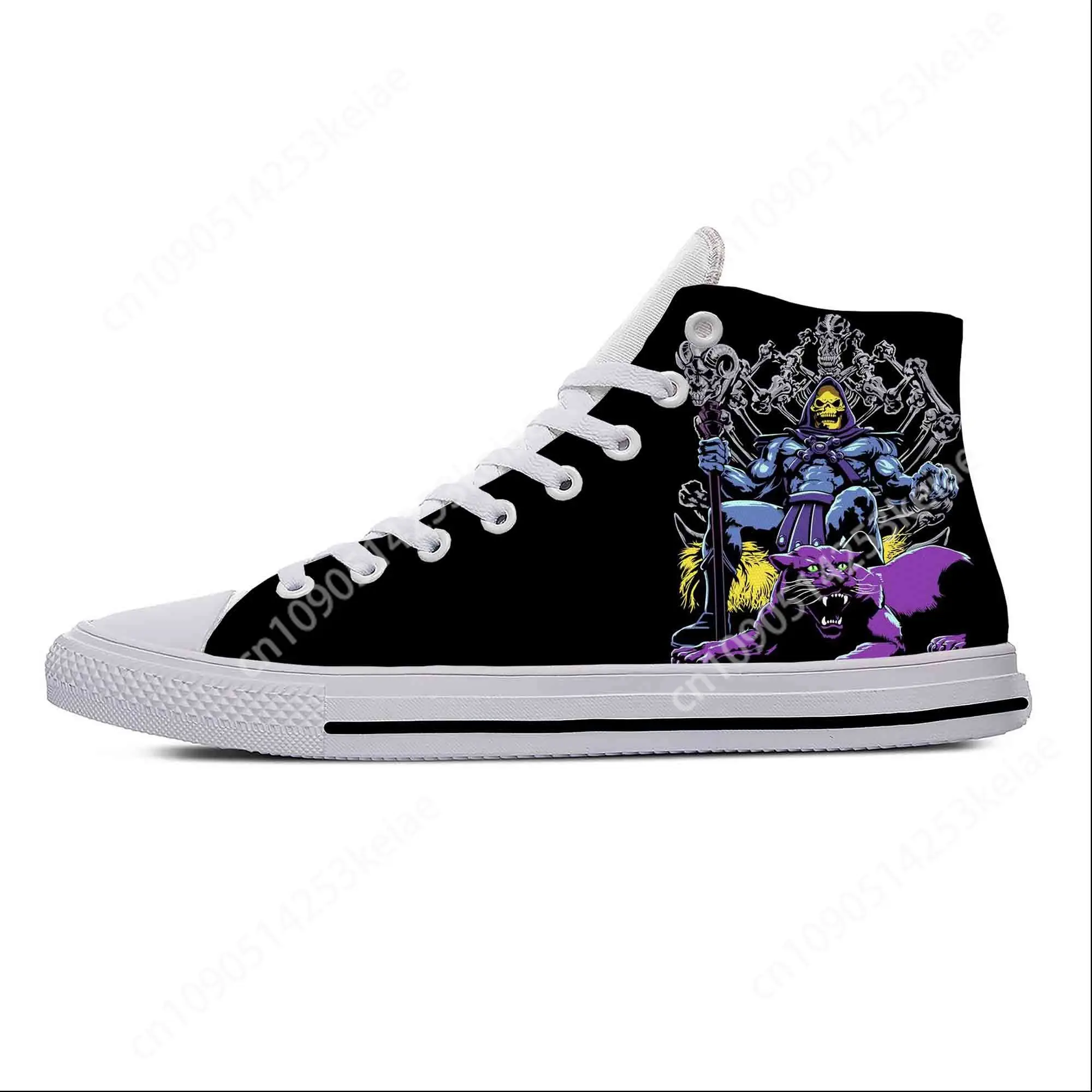 Masters Of The Universe Cartoon Skeletor He-Man Casual Cloth Shoes High Top Lightweight Breathable 3D Print Men Women Sneakers