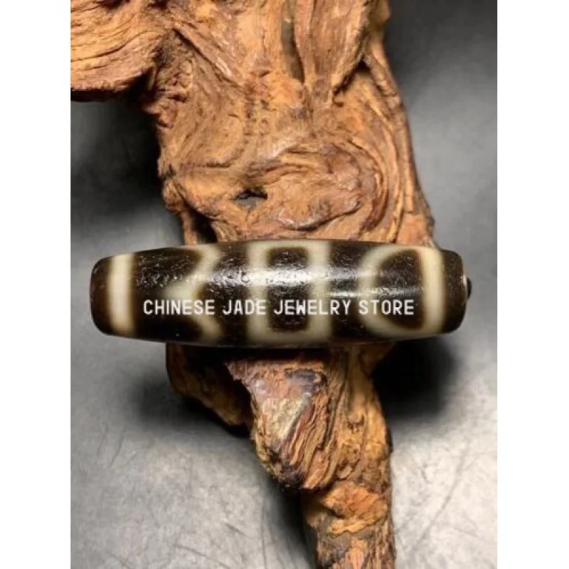 

Античный волшебный старинный Тибетский Агат * Xizenghuaizhu * Amulet бусины дзи A1117